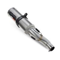 Escape compatível com Aprilia Rsv 1000 R Factory 2006-2010, M3 Titanium Natural, Par de silenciosos de escape homologadas, com db killer removível e tubos de ligação específicos 
