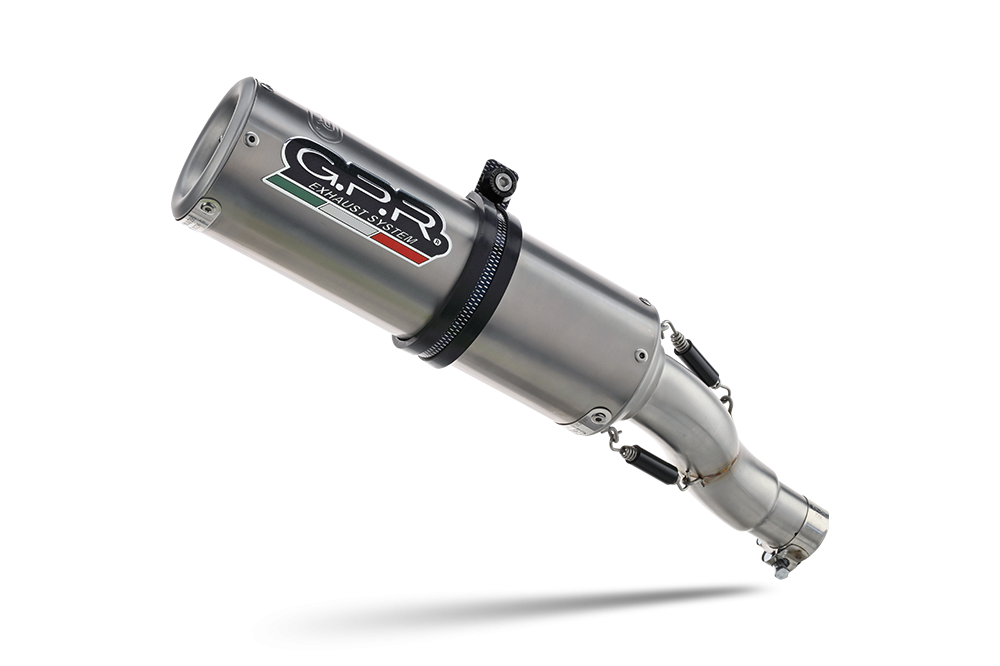 Escape compatível com Tuning TUNING 1980-2021, M3 Titanium Natural, Silenciador racing universal sem tubo de ligação Transformação Cafe Racer 
