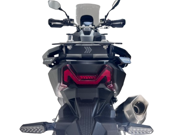 Top case maletas GPR TECH compatível com Sym ADX TG 400 2024/2026 e5 Plus Top Case Alpi-Tech em alumínio, cor prata com placa específica incluída Capacidade Litros 35