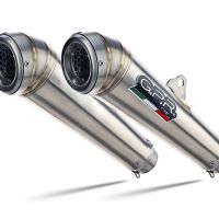 Escape compatível com Ducati Streetfighter 848 2011-2014, Powercone Evo, Par de silenciosos de escape homologadas, com db killer removível e tubos de ligação específicos 