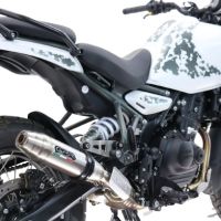 Escape compatível com Royal Enfield Himalayan 450 2024-2025, Deeptone Inox, Escape legal, homologado, silenciador com db killer removível e tubo de ligação específico 