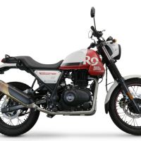Escape compatível com Royal Enfield Himalayan 410 Diam.36mm 2017-2020, Decatalizzatore, Sistema racing Sistema de tubo para eliminar o catalisador 