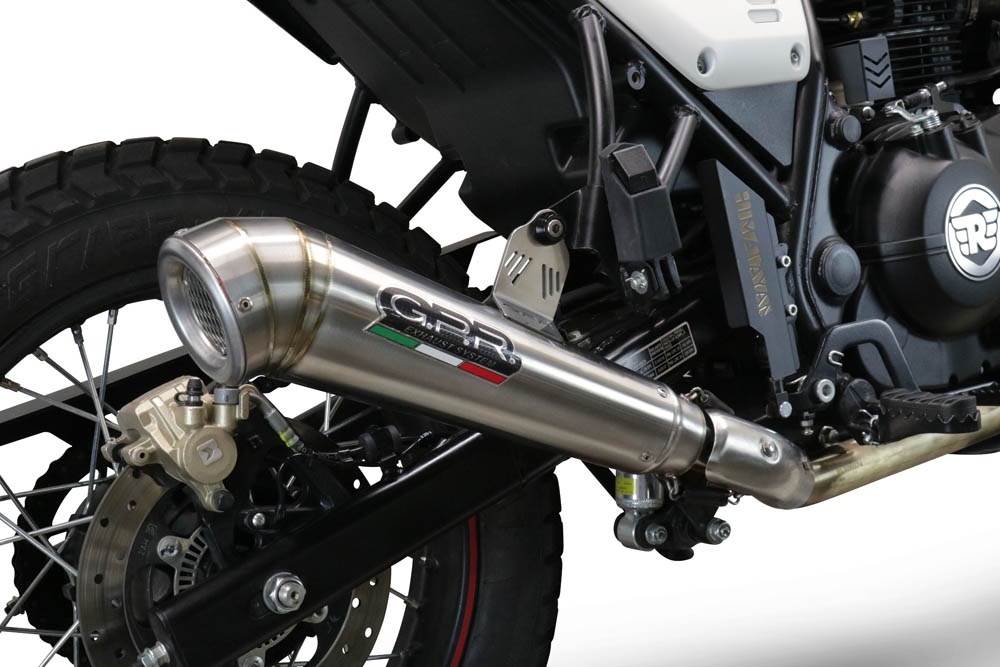 Escape compatível com Royal Enfield Scram 411 2022-2024, Powercone Evo, Escape legal, homologado, silenciador com catalisador, db killer removível e tubo de ligação específico 