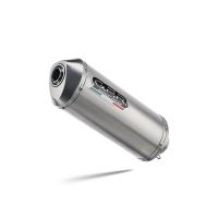 Escape compatível com Cf Moto 700 Mt 2023-2024, Satinox , Sistema de escapamento de corrida incluindo tubo de ligação específico com dbkiller 