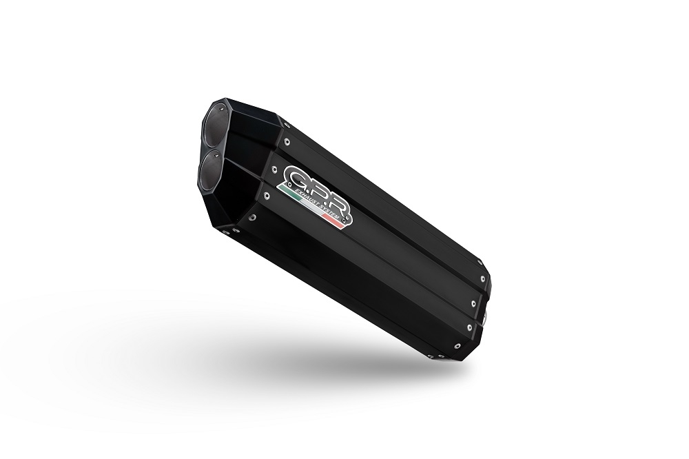 Escape compatível com Suzuki V-STROM DL 800 DE - SE 2023-2025, Hyper Sonic Black Titanium, Escape legal, homologado, silenciador com db killer removível e tubo de ligação específico 