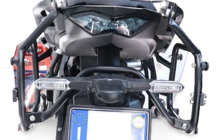 GPR TECH compatível com  Bmw R 1300 GS 2023/2025 Rack específico para malas laterais 38 Lt + 38 Lt cor preto 