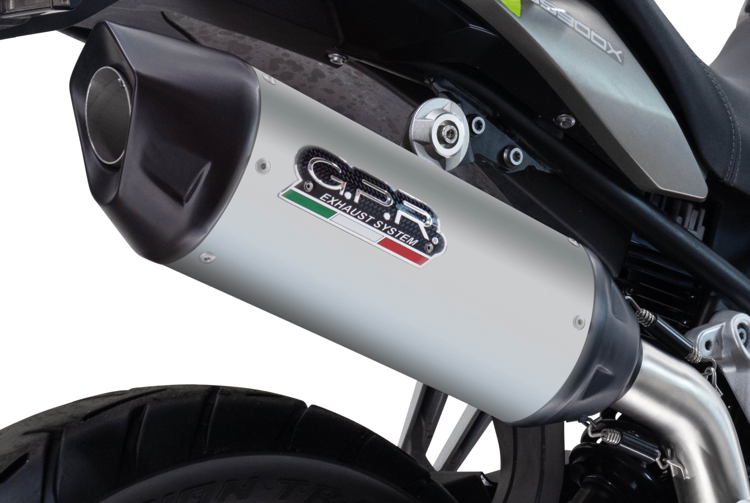 Escape compatível com Suzuki V-STROM DL 800 DE - SE 2023-2025, Furore-X Titanio, Escape legal, homologado, silenciador com db killer removível e tubo de ligação específico 