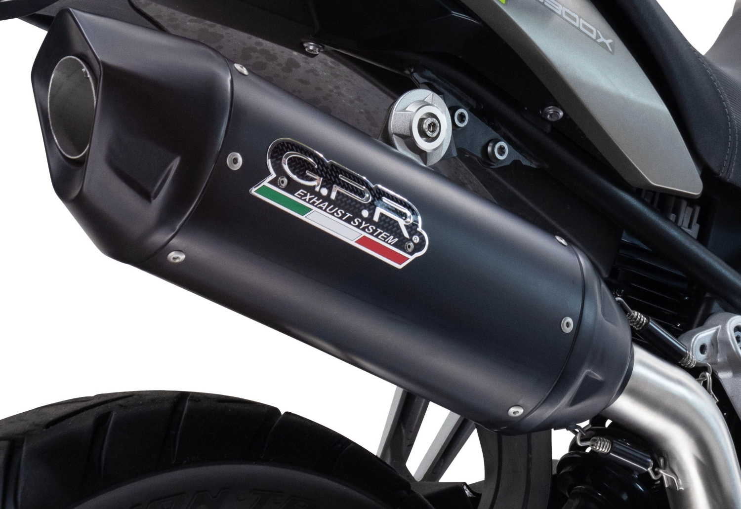 Escape compatível com Suzuki V-STROM DL 800 DE - SE 2023-2025, Furore-X Titanio Nero, Escape legal, homologado, silenciador com db killer removível e tubo de ligação específico 