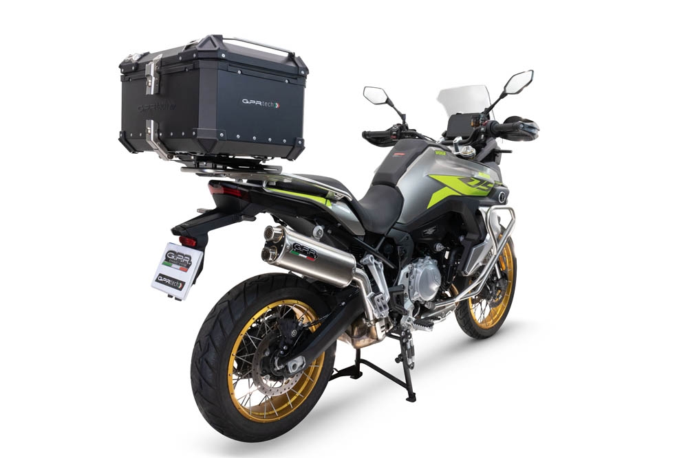 Top case em alumínio, cor preta com placa específica incluída GPR TECH compatível com Voge 900DSX 2024/2025 e5
