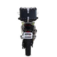 Top case em alumínio, cor preta com placa específica incluída GPR TECH compatível com Voge 900DSX 2024/2025 e5