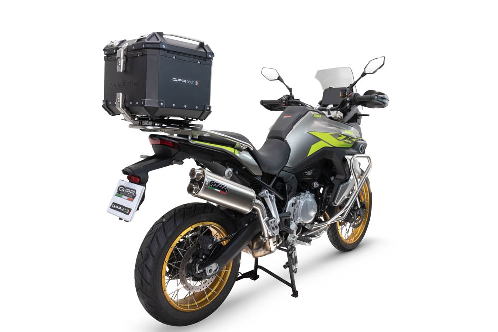 Top case em alumínio, cor preta com placa específica incluída GPR TECH compatível com Voge 900DSX 2024/2025 e5