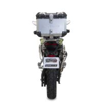 Top case em alumínio, cor prata com placa específica incluída GPR TECH compatível com Voge 900DSX 2024/2025 e5