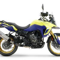 Escape compatível com Suzuki V-STROM DL 800 DE - SE 2023-2025, Furore-X Titanio, Escape legal, homologado, silenciador com db killer removível e tubo de ligação específico 