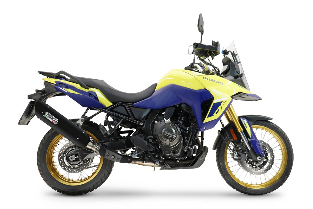 GPR escape compatível com  Suzuki V-STROM DL 800 DE - SE 2023-2025, Furore-X Titanio Nero, Escape legal, homologado, silenciador com db killer removível e tubo de ligação específico 