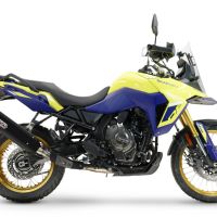 Escape compatível com Suzuki V-STROM DL 800 DE - SE 2023-2025, Furore-X Titanio Nero, Escape legal, homologado, silenciador com db killer removível e tubo de ligação específico 