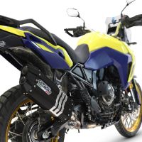 GPR escape compatível com  Suzuki V-STROM DL 800 DE - SE 2023-2025, Hyper Sonic Black Titanium, Escape legal, homologado, silenciador com db killer removível e tubo de ligação específico 