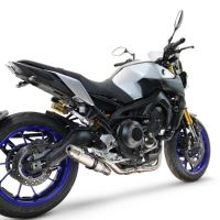 GPR escape compatível com  Yamaha Mt-09 2014-2020, Deeptone Inox, Escape racing linha completa, silencioso mais coletor com dbkiller, não homologado  