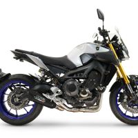 GPR escape compatível com  Yamaha Mt-09 2014-2016, GP-Revo Black Titanium, Silenciador homologado para ruído, com catalisador, linha completa 