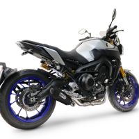GPR escape compatível com  Yamaha Mt-09 2014-2016, GP-Revo Black Titanium, Sistema de escapamento de corrida incluindo tubo de ligação específico com dbkiller 
