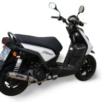 Escape compatível com Yamaha Zuma 125 2009-2015, Deeptone Inox, Escape racing linha completa, silencioso mais coletor com dbkiller, não homologado 