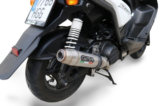 Escape compatível com Yamaha Zuma 125 2009-2015, Deeptone Inox, Escape racing linha completa, silencioso mais coletor com dbkiller, não homologado 
