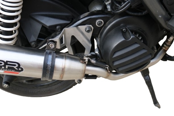 Escape compatível com Yamaha Zuma 125 2009-2015, Deeptone Inox, Escape racing linha completa, silencioso mais coletor com dbkiller, não homologado 