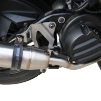 Escape compatível com Yamaha Zuma 125 2009-2015, Deeptone Inox, Escape racing linha completa, silencioso mais coletor com dbkiller, não homologado 