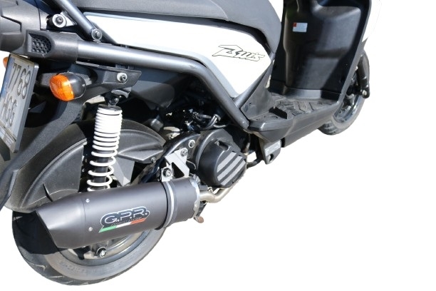 Escape compatível com Yamaha Zuma 125 2009-2015, Furore Nero, Escape racing linha completa, silencioso mais coletor com dbkiller, não homologado 