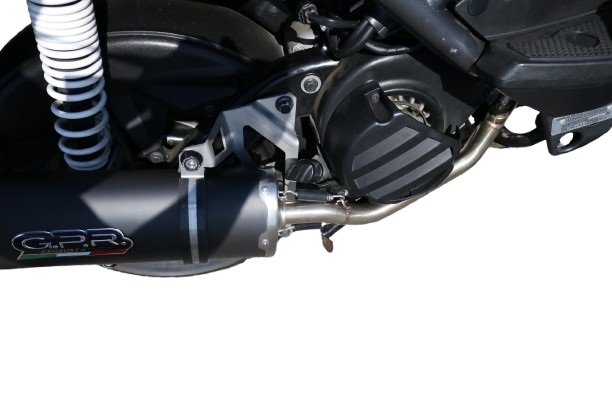 Escape compatível com Yamaha Zuma 125 2009-2015, Furore Nero, Escape racing linha completa, silencioso mais coletor com dbkiller, não homologado 