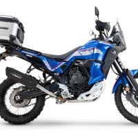 Escape compatível com Yamaha Tenere 700 2024-2025, Furore-X Titanio Nero, Escape legal, homologado, silenciador com db killer removível e tubo de ligação específico 