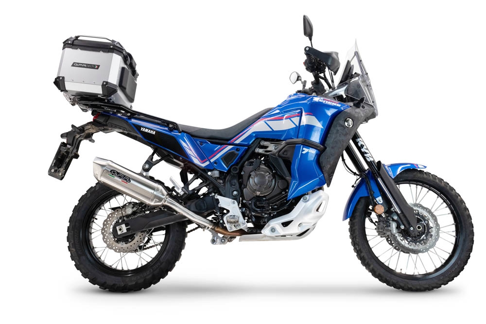 Escape compatível com Yamaha Tenere 700 2024-2025, Furore-X Acciaio Inox, Escape legal, homologado, silenciador com db killer removível e tubo de ligação específico 