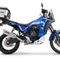 Escape compatível com Yamaha Tenere 700 2024-2025, Furore-X Acciaio Inox, Escape legal, homologado, silenciador com db killer removível e tubo de ligação específico 
