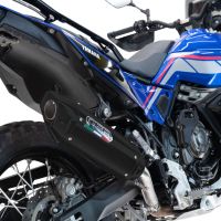 Escape compatível com Triumph Tiger 900 GT / Pro / Rally Pro 2024-2025, Furore-X Titanio Nero, Escape legal, homologado, silenciador com db killer removível e tubo de ligação específico 