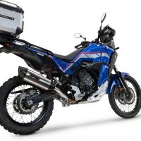 Escape compatível com Yamaha Tenere 700 2024-2025, Furore-X Titanio, Escape legal, homologado, silenciador com db killer removível e tubo de ligação específico 