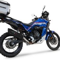 Escape compatível com Yamaha Tenere 700 2024-2025, Furore-X Titanio Nero, Escape legal, homologado, silenciador com db killer removível e tubo de ligação específico 