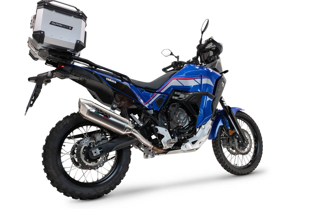 Escape compatível com Yamaha Tenere 700 2024-2025, Furore-X Acciaio Inox, Escape legal, homologado, silenciador com db killer removível e tubo de ligação específico 