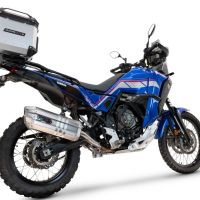 Escape compatível com Yamaha Tenere 700 2021-2024, Hyper Sonic Inox, Escape legal, homologado, silenciador com db killer removível e tubo de ligação específico 