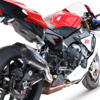 GPR escape compatível com  Yamaha Yzf R1-R1-M 2020-2025, GP-Revo Black Titanium, Escape legal, homologado, silenciador com db killer removível e tubo de ligação específico 