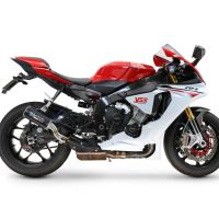 GPR escape compatível com  Yamaha Yzf R1-R1-M 2017-2019, M3 Black Titanium, Escape legal, homologado, silenciador com db killer removível e tubo de ligação específico 