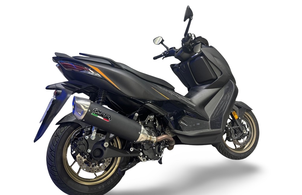 GPR escape compatível com  Zontes 365K 2024-2026, Furore-X Scooter, Sistema de escapamento de corrida incluindo tubo de ligação específico com dbkiller 