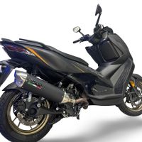 GPR escape compatível com  Zontes 365K 2024-2026, Furore-X Scooter, Sistema de escapamento de corrida incluindo tubo de ligação específico com dbkiller 