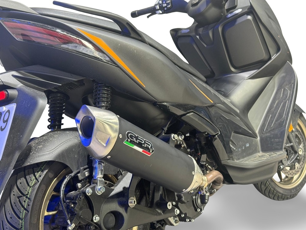 GPR escape compatível com  Zontes 365K 2024-2026, Furore-X Scooter, Sistema de escapamento de corrida incluindo tubo de ligação específico com dbkiller 