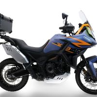 GPR TECH compatível com Zontes 703 F 2025/2026 Top Case Alpi-Tech em alumínio, cor preta com placa específica incluída Capacidade Litros 55
