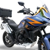 GPR TECH compatível com Zontes 703 F 2025/2026 Top Case Alpi-Tech em alumínio, cor preta com placa específica incluída Capacidade Litros 55