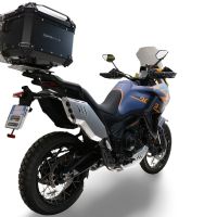 GPR TECH compatível com Zontes 703 F 2025/2026 Top Case Alpi-Tech em alumínio, cor preta com placa específica incluída Capacidade Litros 55