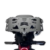 GPR TECH compatível com Zontes 703 F 2025/2026 Top Case Alpi-Tech em alumínio, cor prata com placa específica incluída Capacidade Litros 35